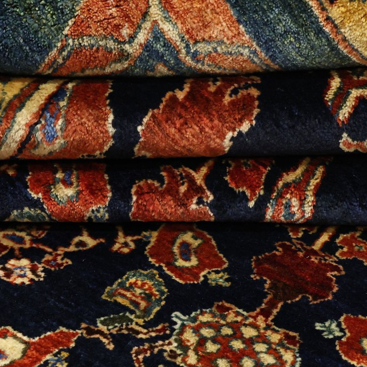 Perski dywan - Nomadyczny - 235 x 174 cm - ciemnoniebieski