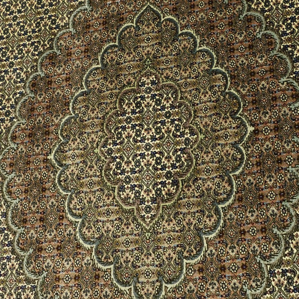 Dywan perski - Tabriz - Królewski - Royal - 309 x 199 cm - srebrny