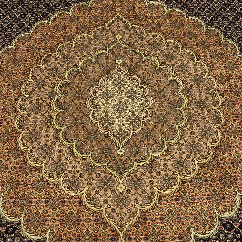 Dywan perski - Tabriz - Królewski - Royal - 350 x 249 cm - ciemnobrązowy
