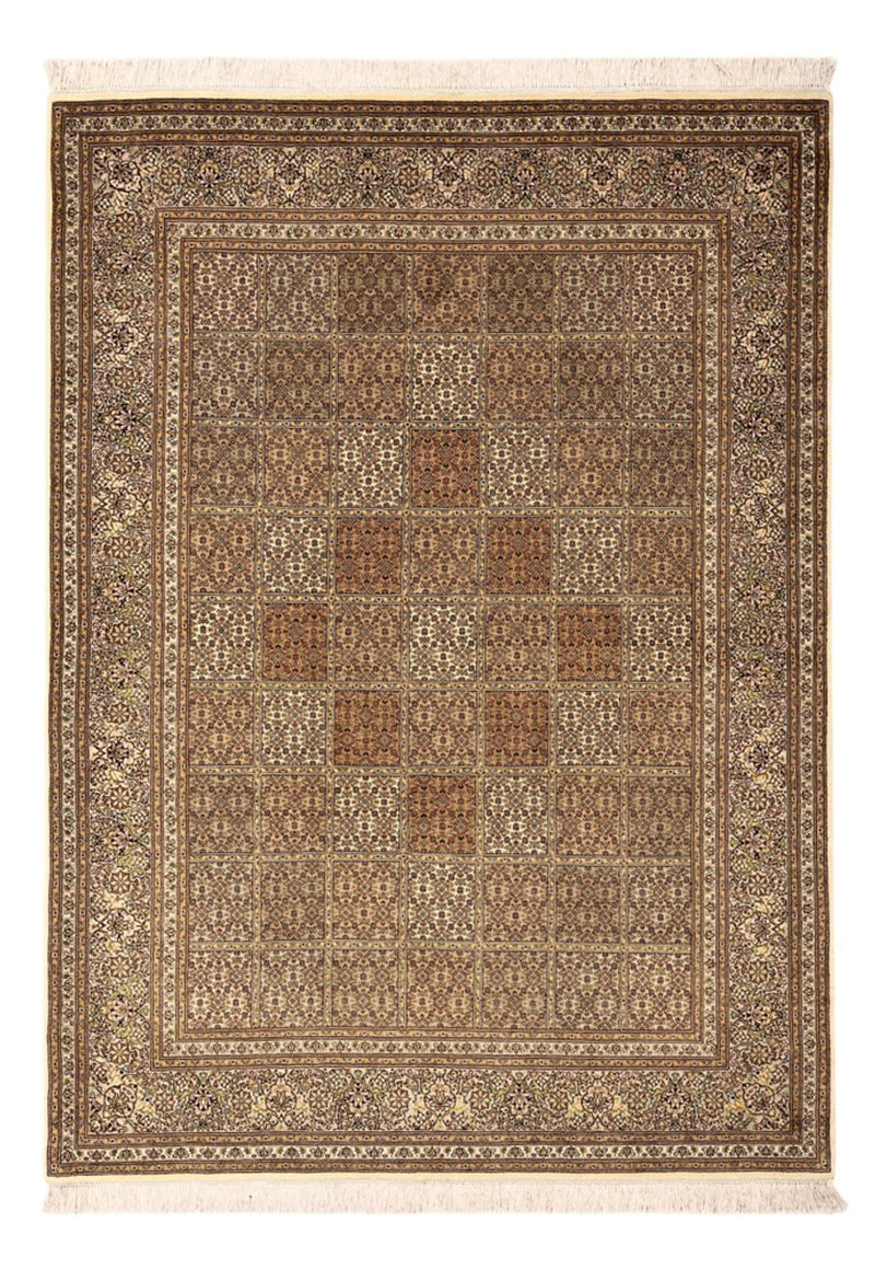 Dywan perski - Tabriz - Królewski - Royal - 207 x 151 cm - ciemny beż
