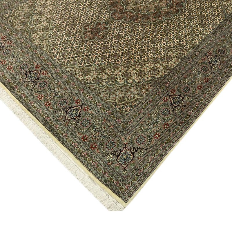 Dywan perski - Tabriz - Królewski - Royal - 204 x 153 cm - srebrny