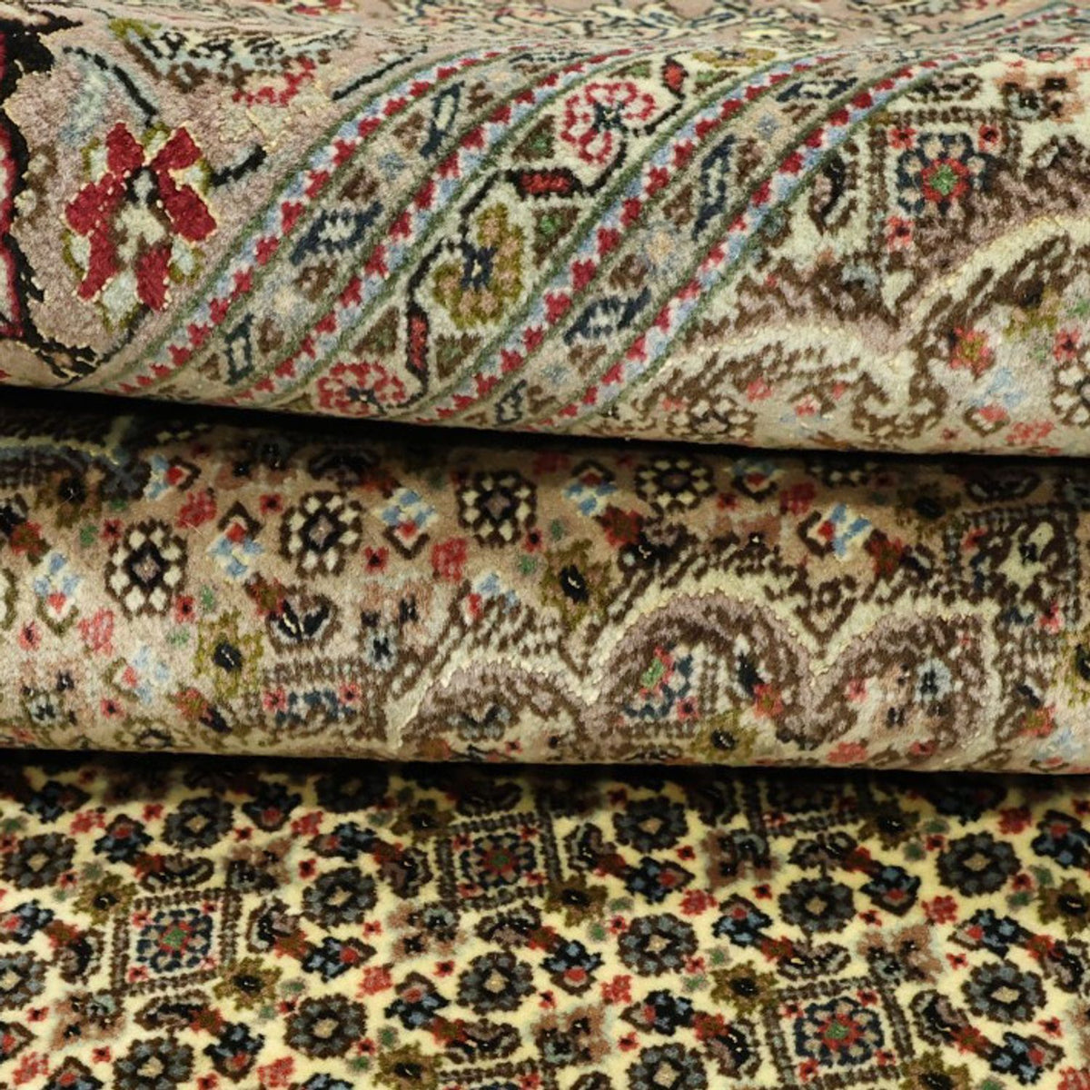 Dywan perski - Tabriz - Królewski - Royal - 204 x 153 cm - srebrny