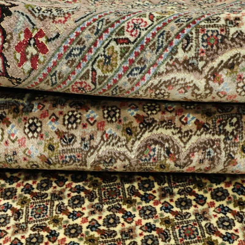 Dywan perski - Tabriz - Królewski - Royal - 204 x 153 cm - srebrny