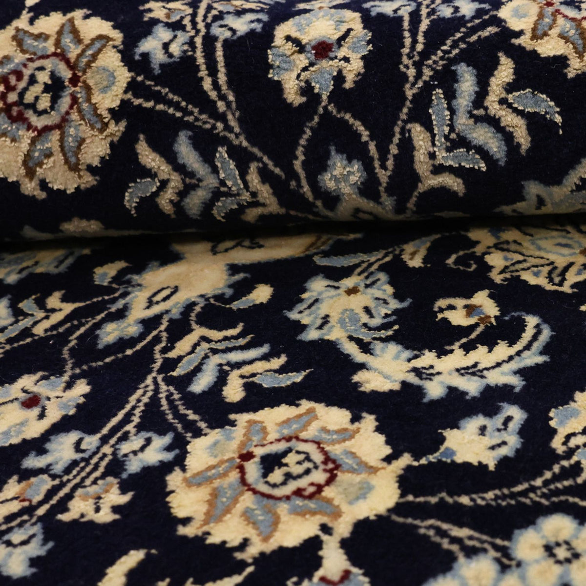 Dywan perski - Nain - Królewski - Royal - 114 x 78 cm - ciemnoniebieski