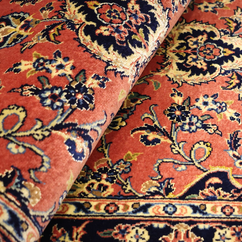 Dywan perski - Keshan - Naszyjnik z jedwabiu - 122 x 59 cm - czerwony