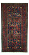 Dywan beludżycki 101x194cm - Dywan orientalny - Chodnik / Ciemna czerwień / 101 x 194 cm Chodnik