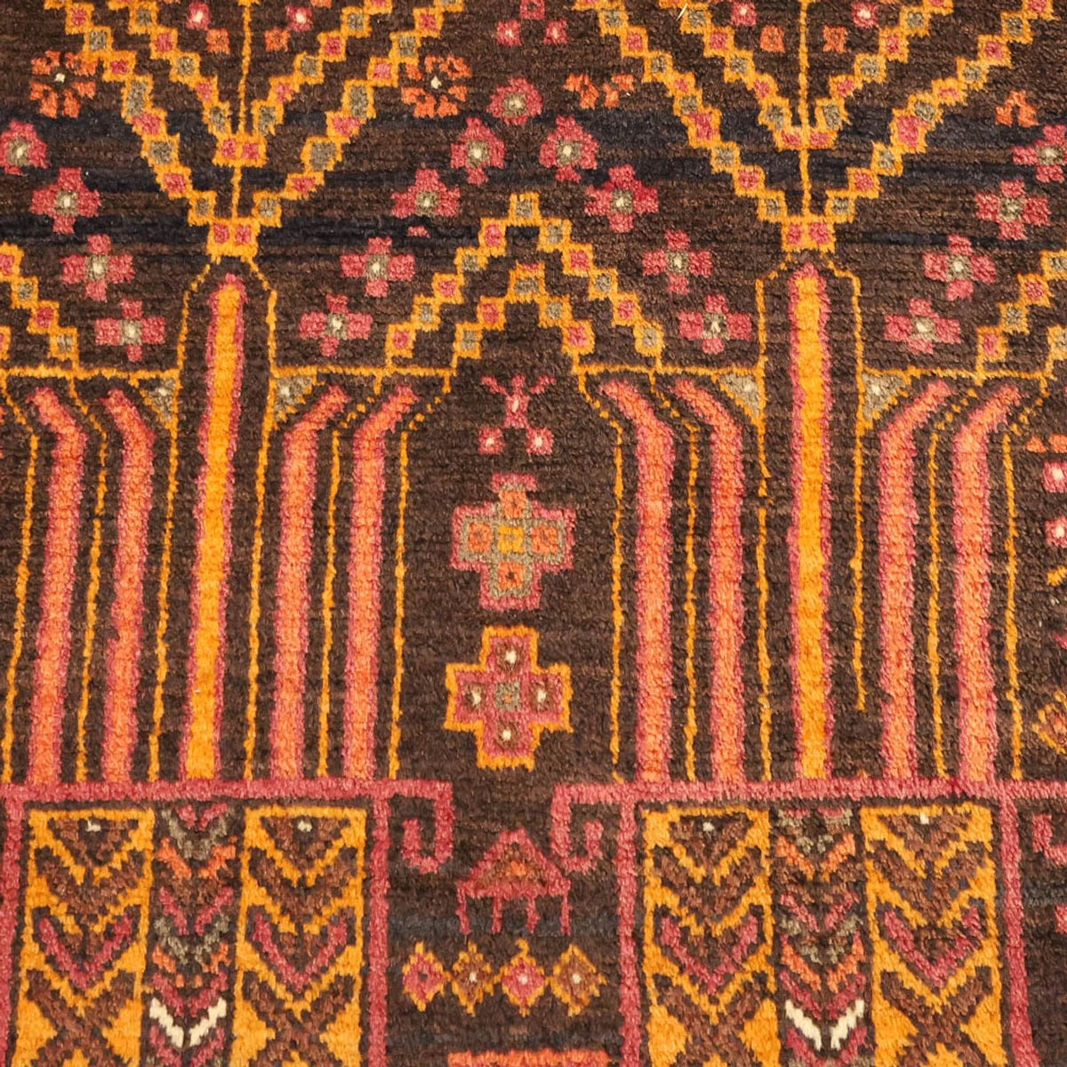 Biegacz Dywan beludżycki - 211 x 102 cm - wielokolorowy