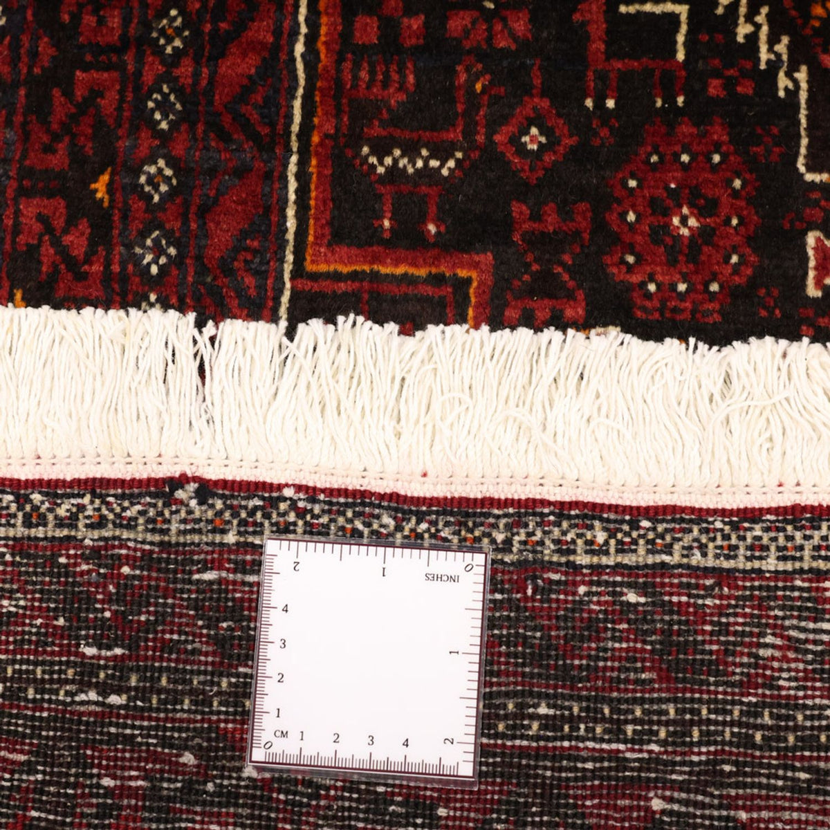 Biegacz Dywan beludżycki - 201 x 97 cm - ciemna czerwień