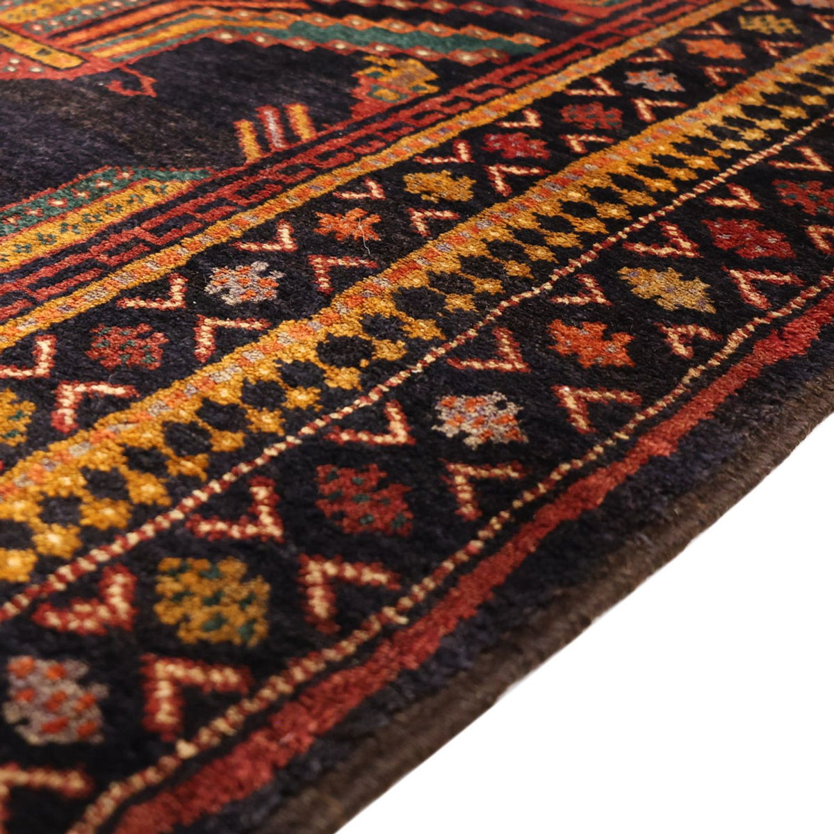 Biegacz Dywan beludżycki - 274 x 125 cm - ciemnoniebieski