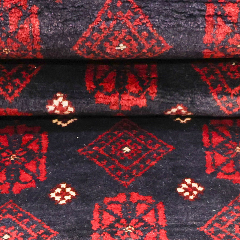 Biegacz Dywan beludżycki - 207 x 106 cm - ciemna czerwień