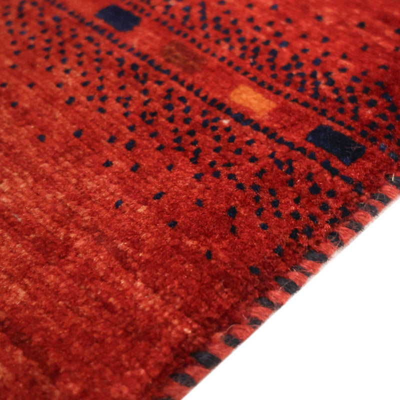 Dywan Gabbeh - Kashkuli perski kwadratowy  - 112 x 102 cm - wielokolorowy