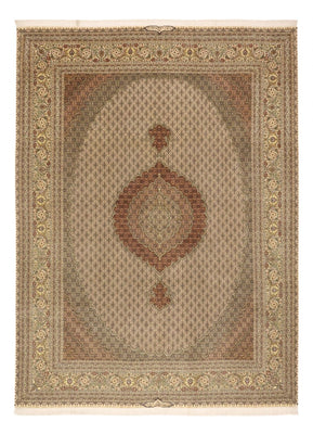 Dywan perski - Tabriz - Królewski - Royal - 336 x 252 cm - taupe