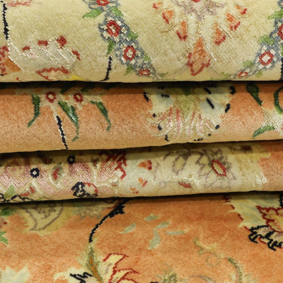 Dywan perski - Tabriz - Królewski - Royal - 188 x 153 cm - piaskowy