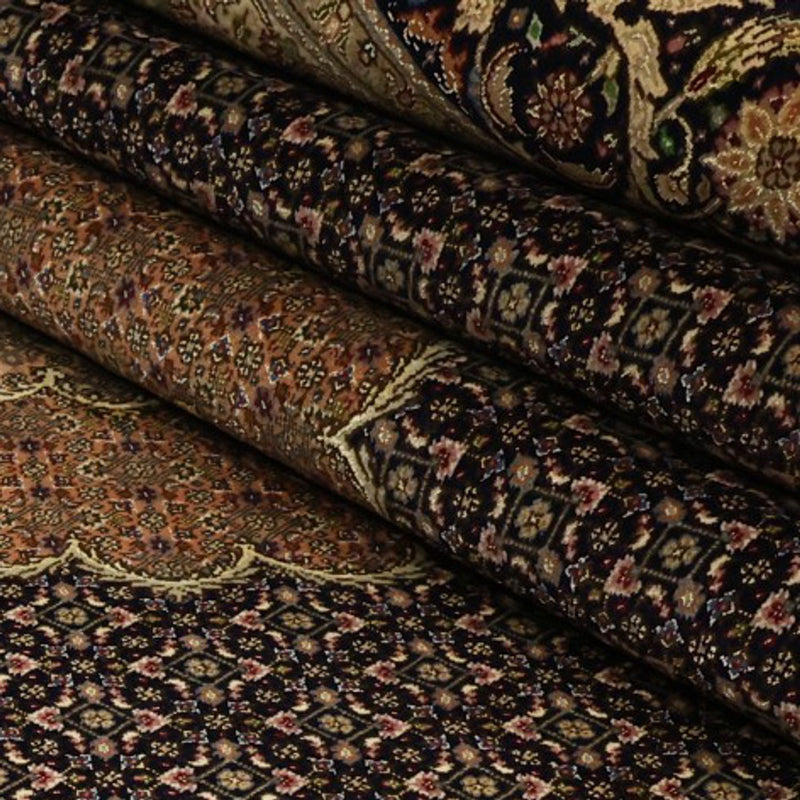 Dywan perski - Tabriz - Królewski - Royal - 354 x 248 cm - ciemnobrązowy