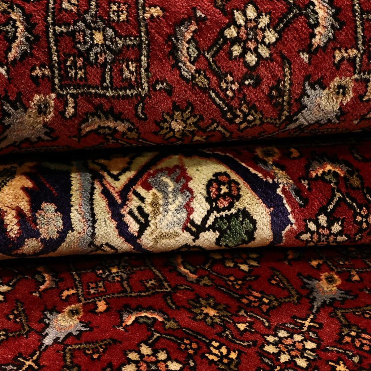 Dywan perski - Bijar - 217 x 144 cm - czerwony