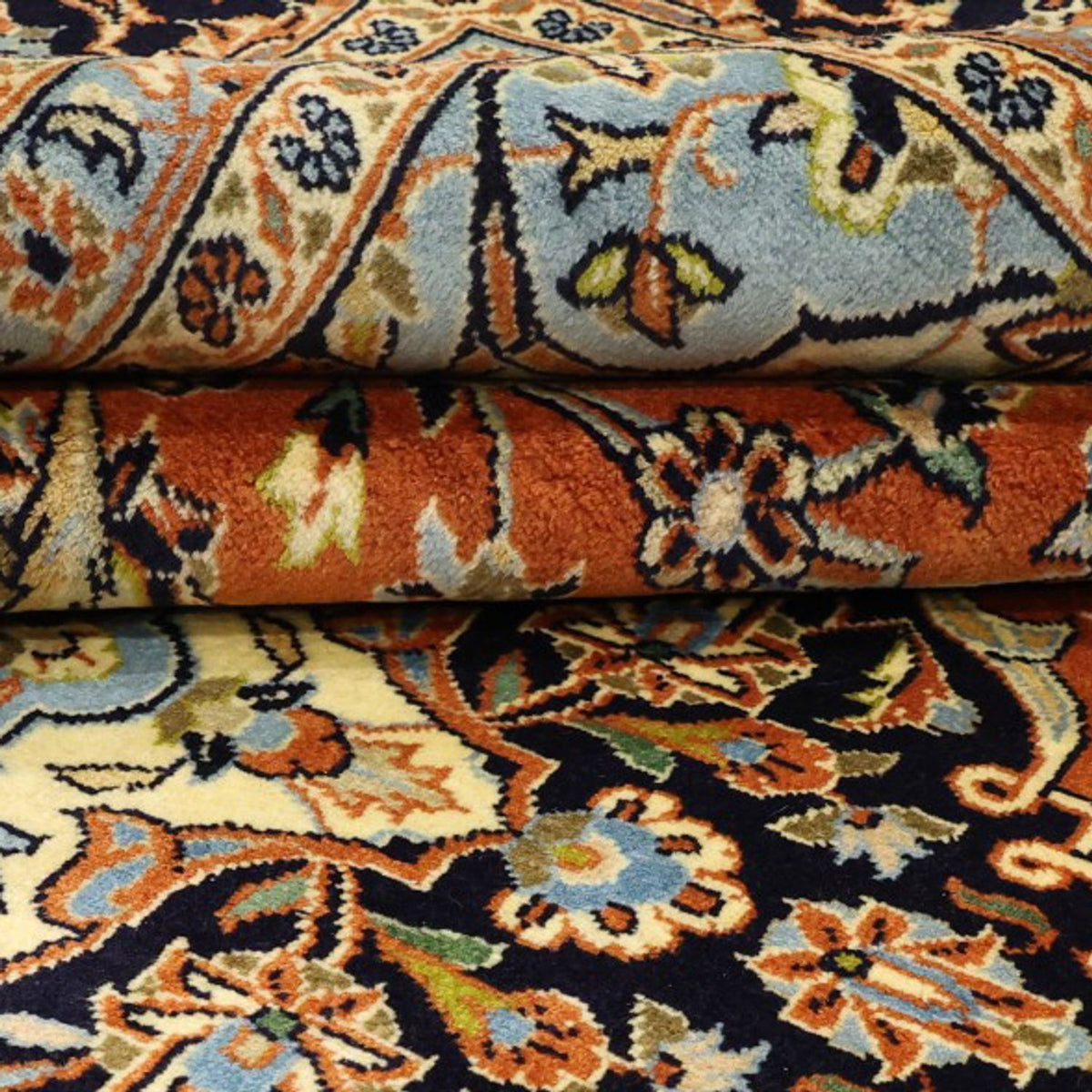 Dywan perski - Keshan - 347 x 251 cm - jasna czerwień