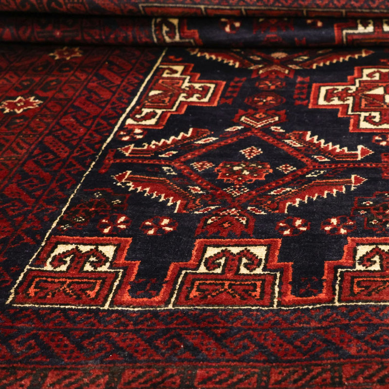 Dywan beludżycki - 192 x 105 cm - ciemna czerwień