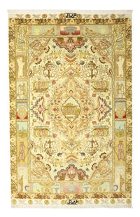 Dywan perski - Tabriz - Królewski - Royal - 160 x 102 cm - piaskowy