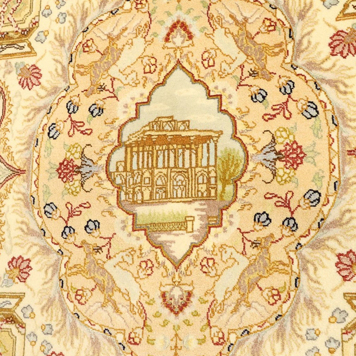 Dywan perski - Tabriz - Królewski - Royal - 160 x 102 cm - piaskowy