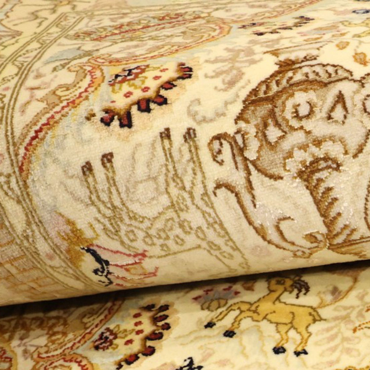 Dywan perski - Tabriz - Królewski - Royal - 160 x 102 cm - piaskowy