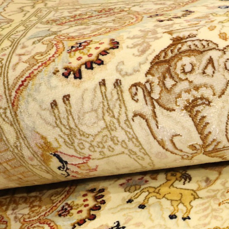 Dywan perski - Tabriz - Królewski - Royal - 160 x 102 cm - piaskowy