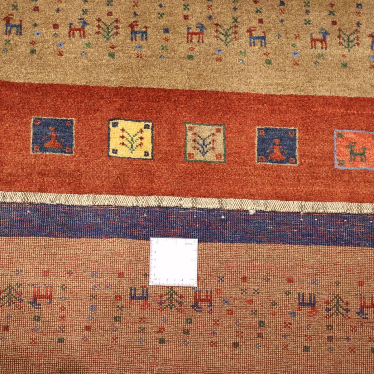 Dywan Gabbeh - Kashkuli perski - 184 x 121 cm - czerwony