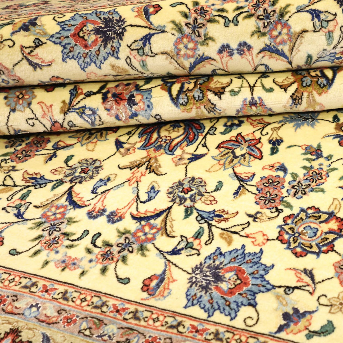 Dywan perski - Isfahan - Premium - 153 x 100 cm - beżowy