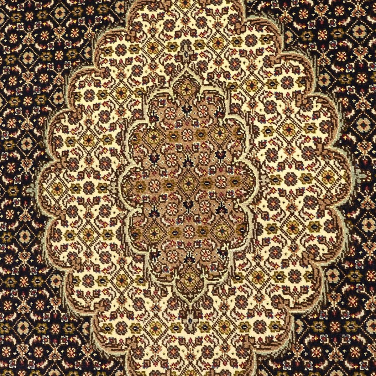 Dywan perski - Tabriz - Królewski - Naszyjnik z jedwabiu - 160 x 98 cm - ciemny beż