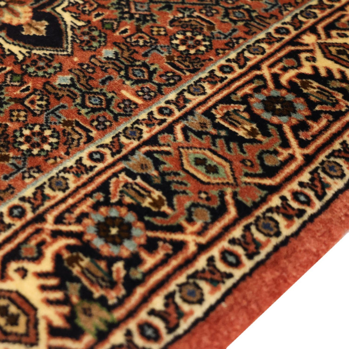 Dywan perski - Bijar - 133 x 73 cm - ciemny beż