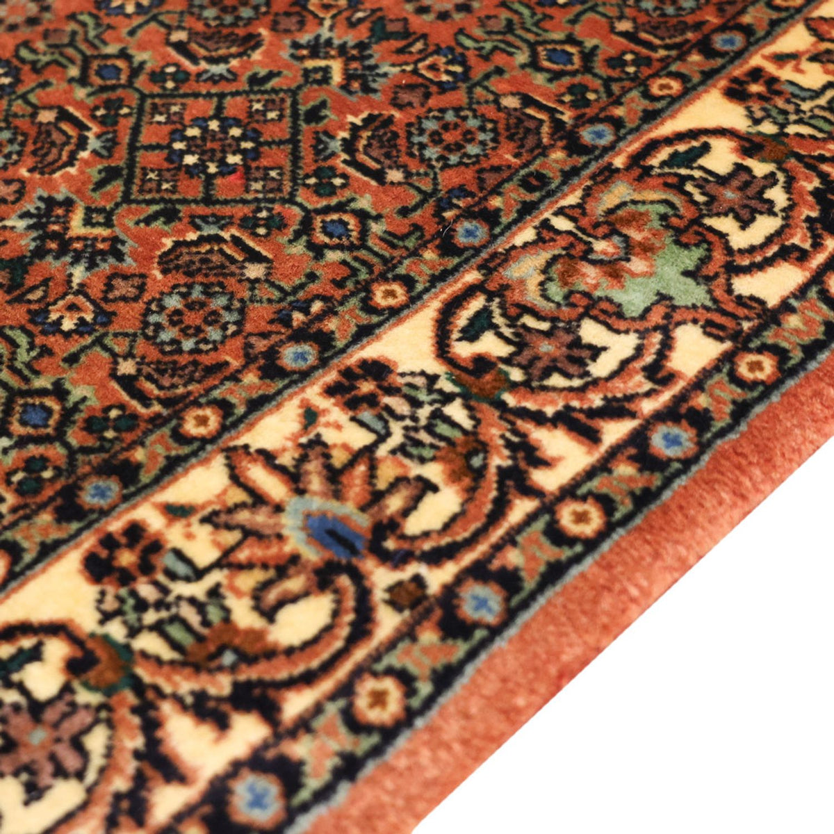 Dywan perski - Bijar - 144 x 71 cm - ciemny beż