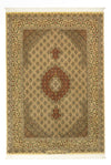 Tabriz - 50 Raj Dywan 103x150cm - Dywan perski - Prostokątny / Piaskowy / 103 x 150 cm Prostokątny