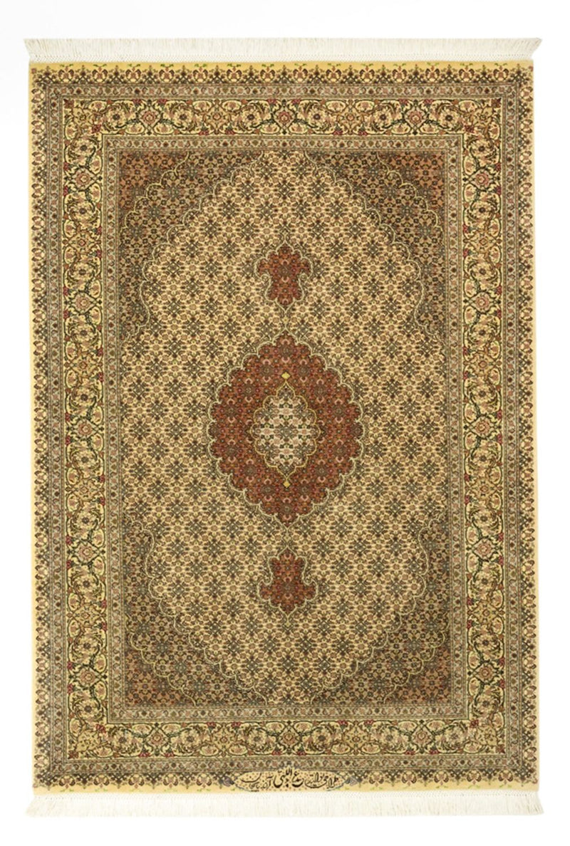 Dywan perski - Tabriz - Królewski - Royal - 150 x 103 cm - piaskowy