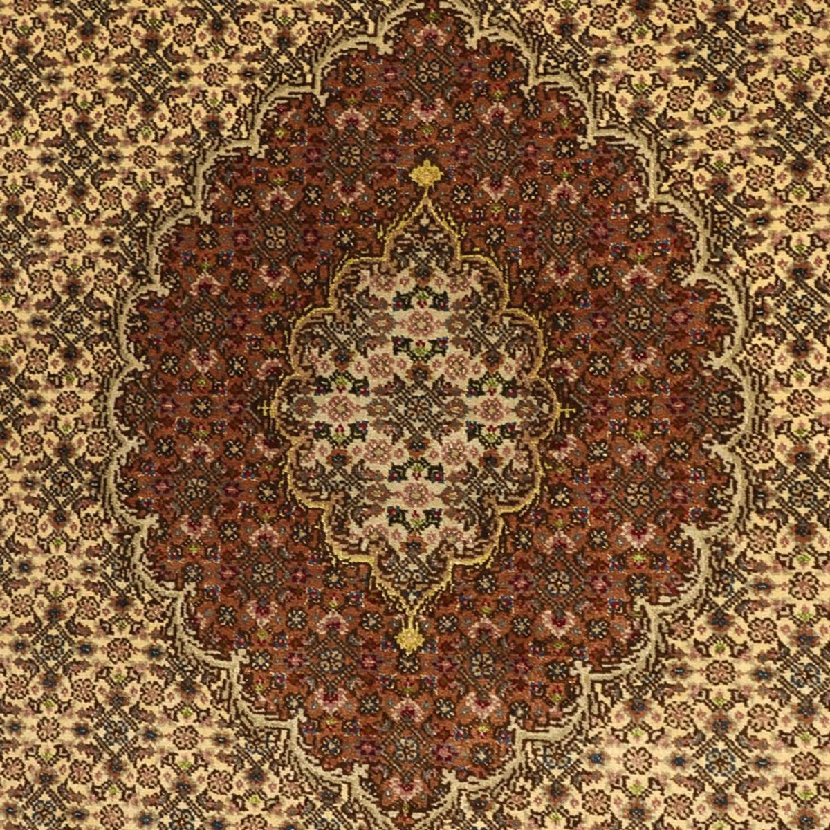 Dywan perski - Tabriz - Królewski - Royal - 150 x 103 cm - piaskowy