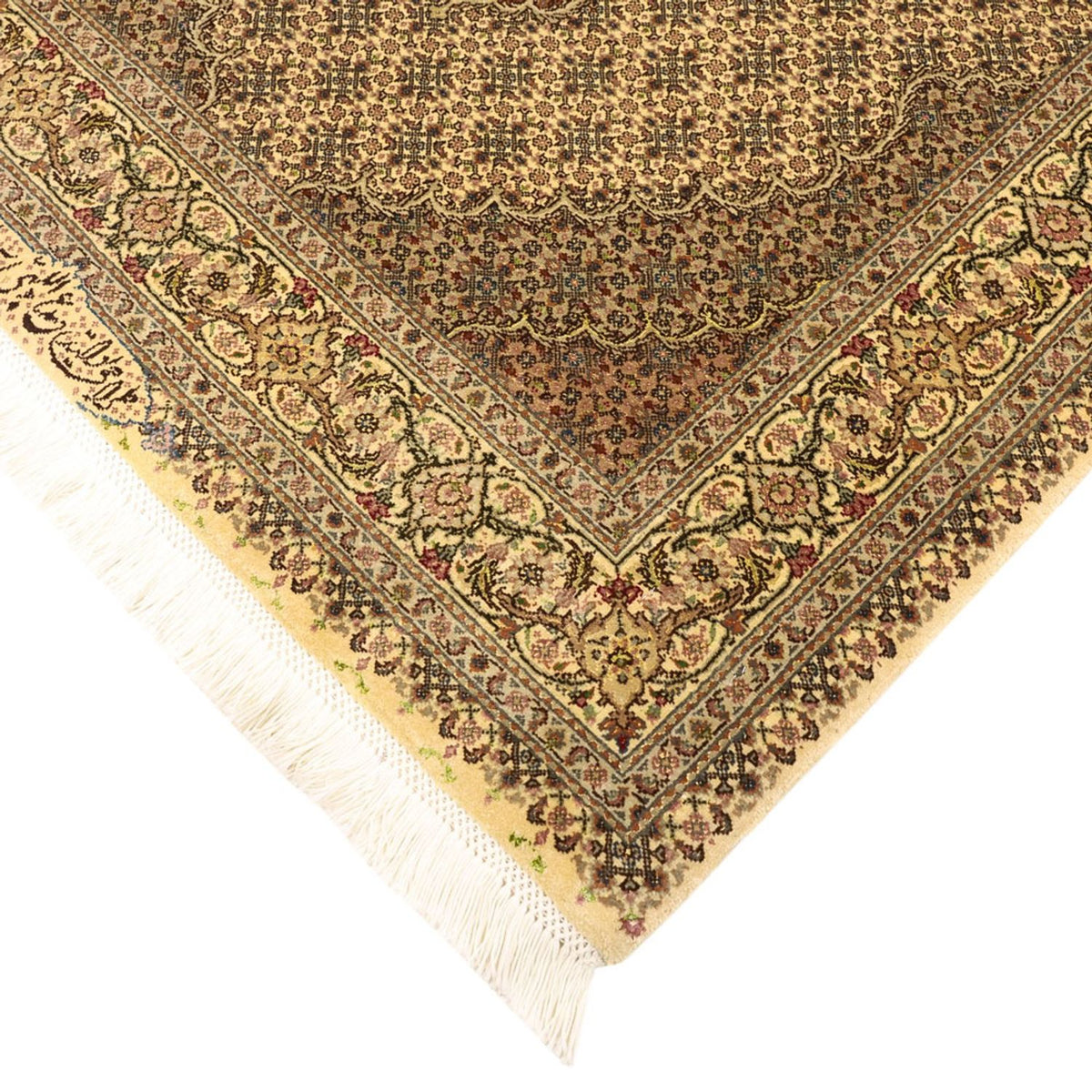 Dywan perski - Tabriz - Królewski - Royal - 150 x 103 cm - piaskowy