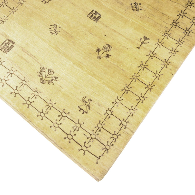 Dywan Gabbeh - Kashkuli perski - 150 x 101 cm - beżowy