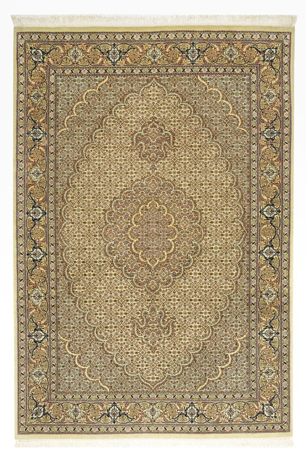 Dywan perski - Tabriz - 148 x 102 cm - piaskowy