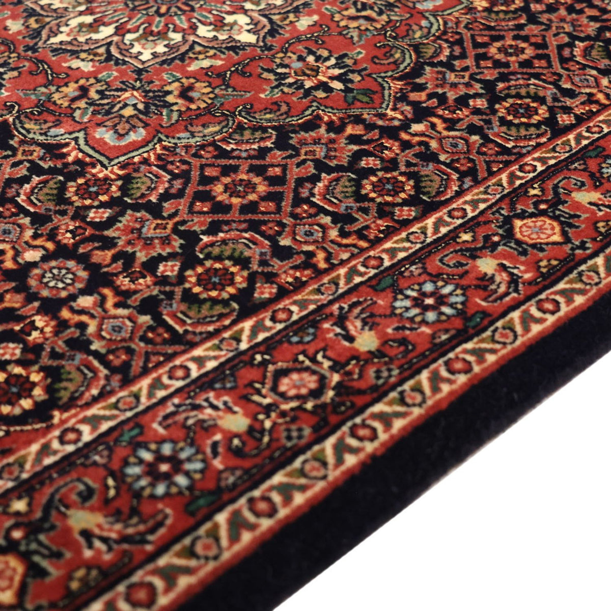 Dywan perski - Bijar - 131 x 79 cm - ciemna czerwień