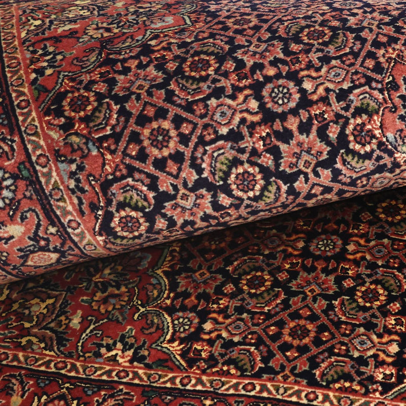 Dywan perski - Bijar - 131 x 79 cm - ciemna czerwień