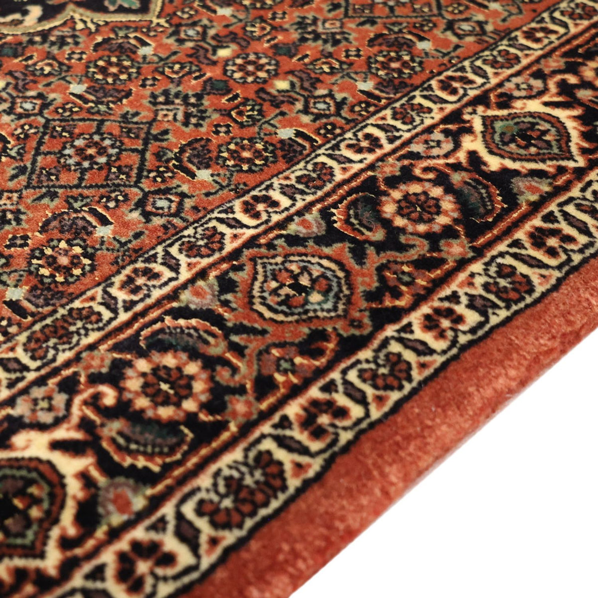 Dywan perski - Bijar - 151 x 87 cm - ciemny beż