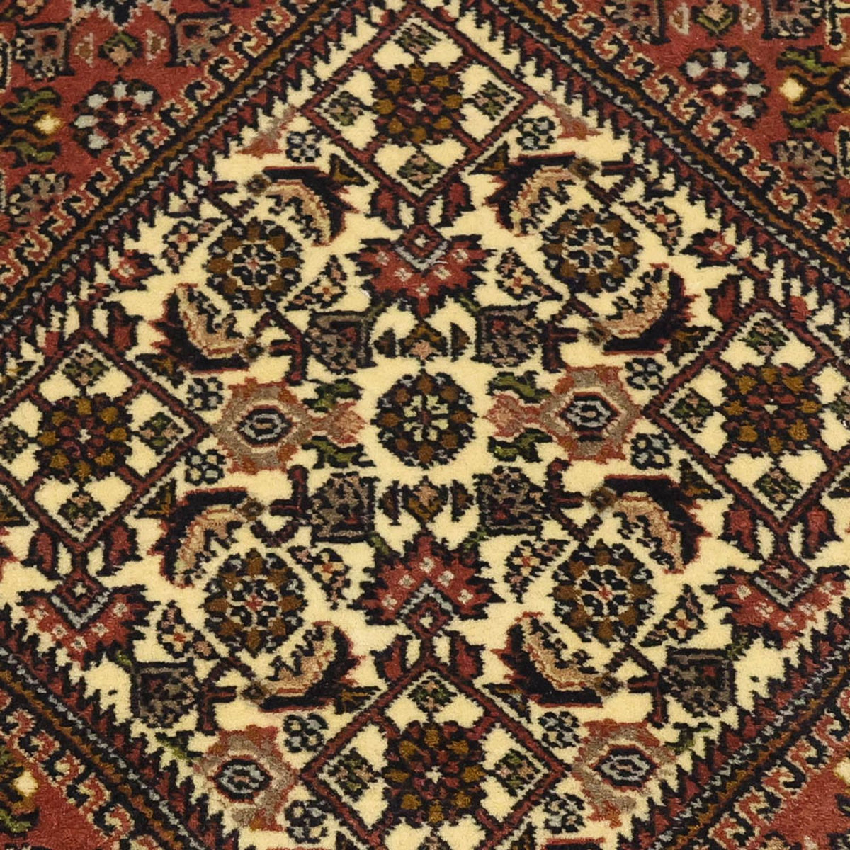 Biegacz Dywan perski - Bijar - 297 x 82 cm - terakota