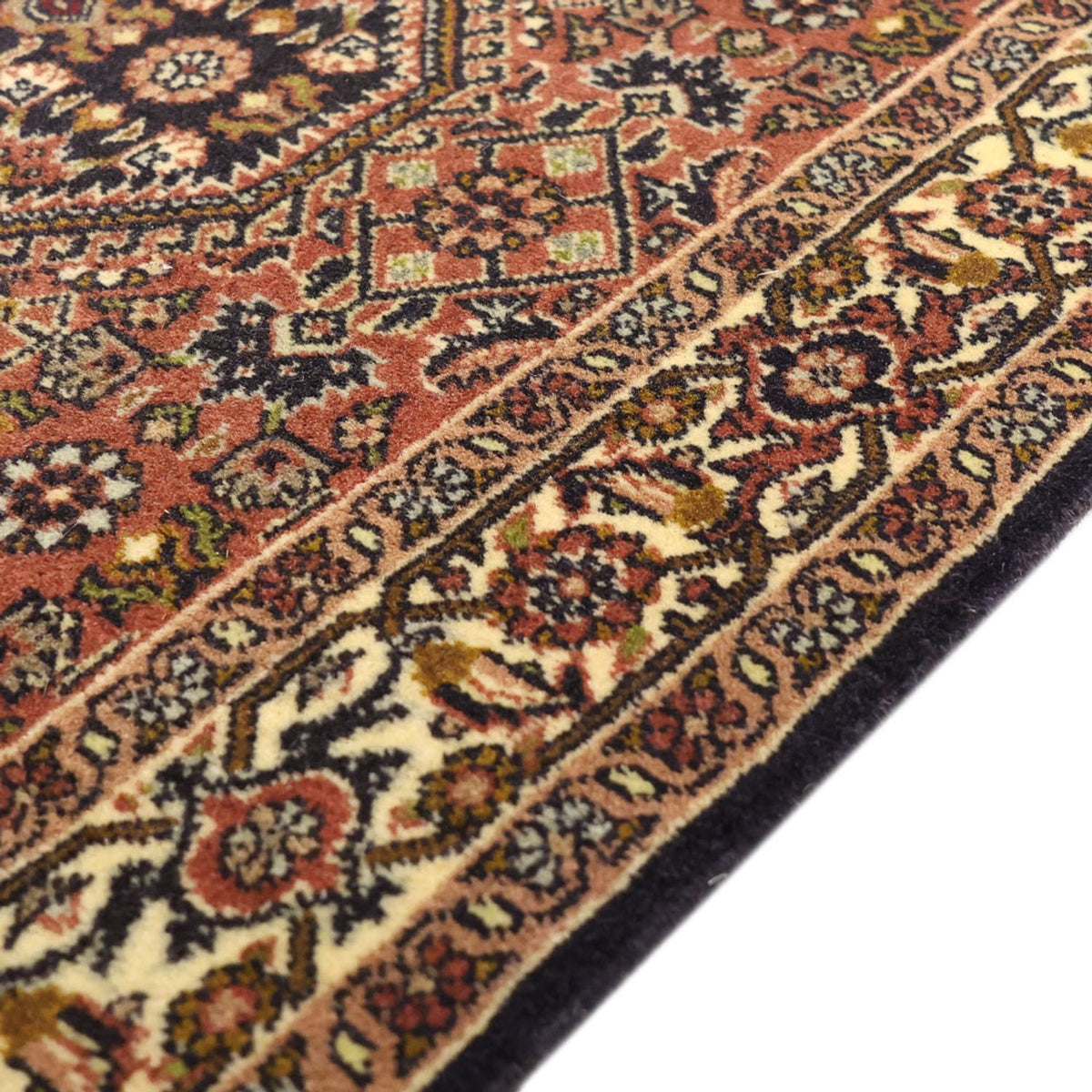 Biegacz Dywan perski - Bijar - 297 x 82 cm - terakota