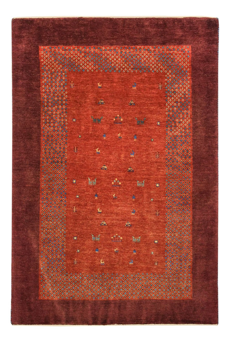 Dywan Gabbeh - Kashkuli perski - 157 x 104 cm - czerwony