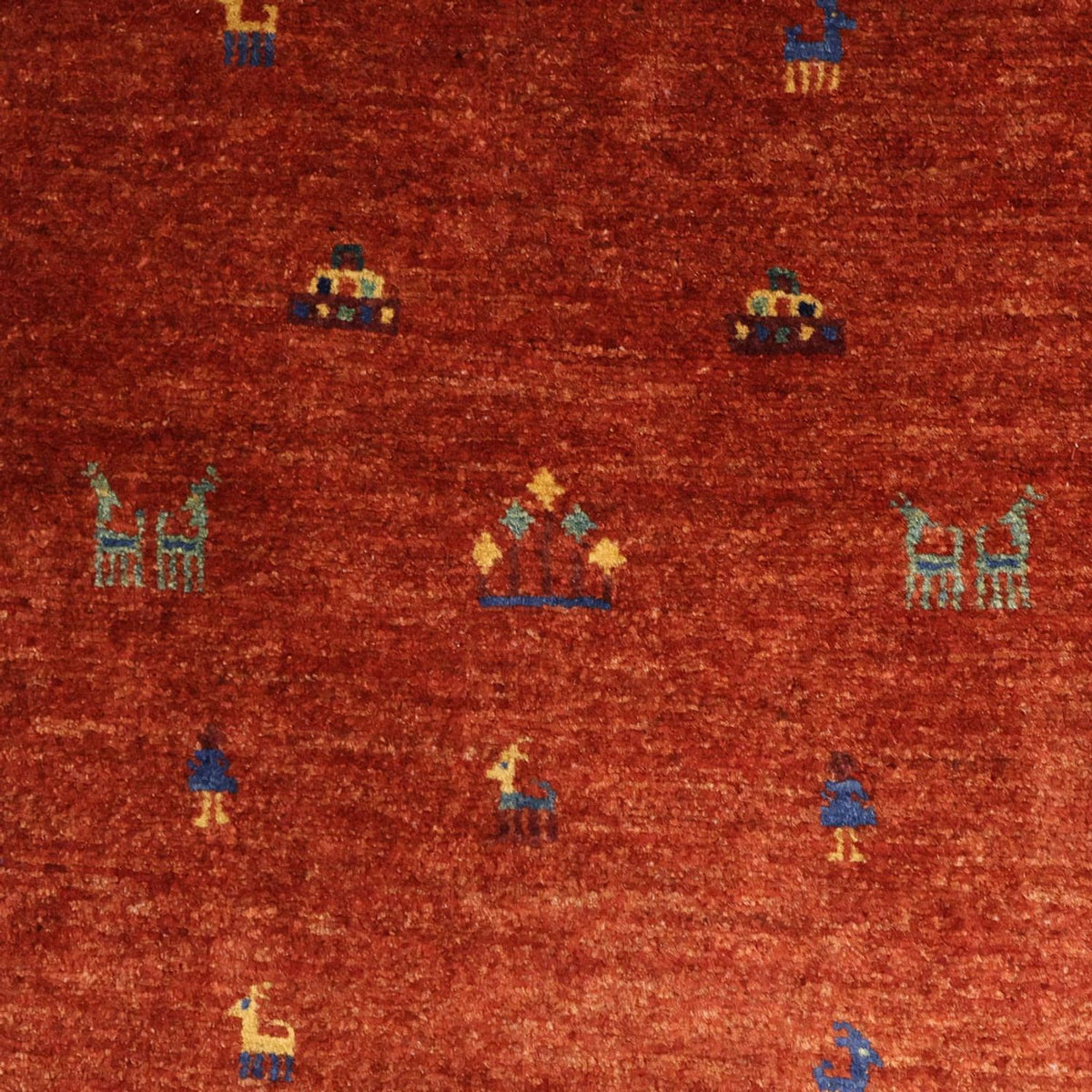 Dywan Gabbeh - Kashkuli perski - 157 x 104 cm - czerwony