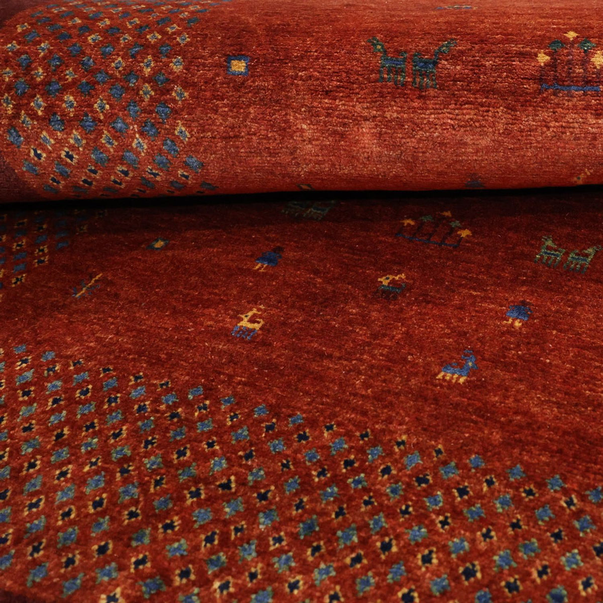 Dywan Gabbeh - Kashkuli perski - 157 x 104 cm - czerwony