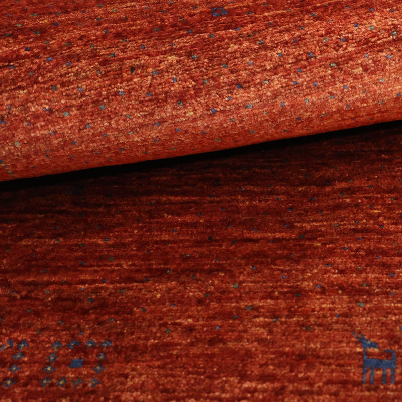 Dywan Gabbeh - Kashkuli perski - 122 x 79 cm - ciemna czerwień