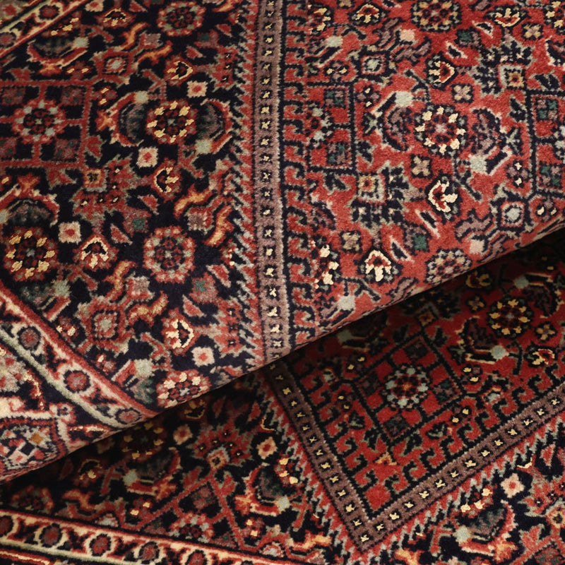 Dywan perski - Bijar - 136 x 70 cm - ciemna czerwień