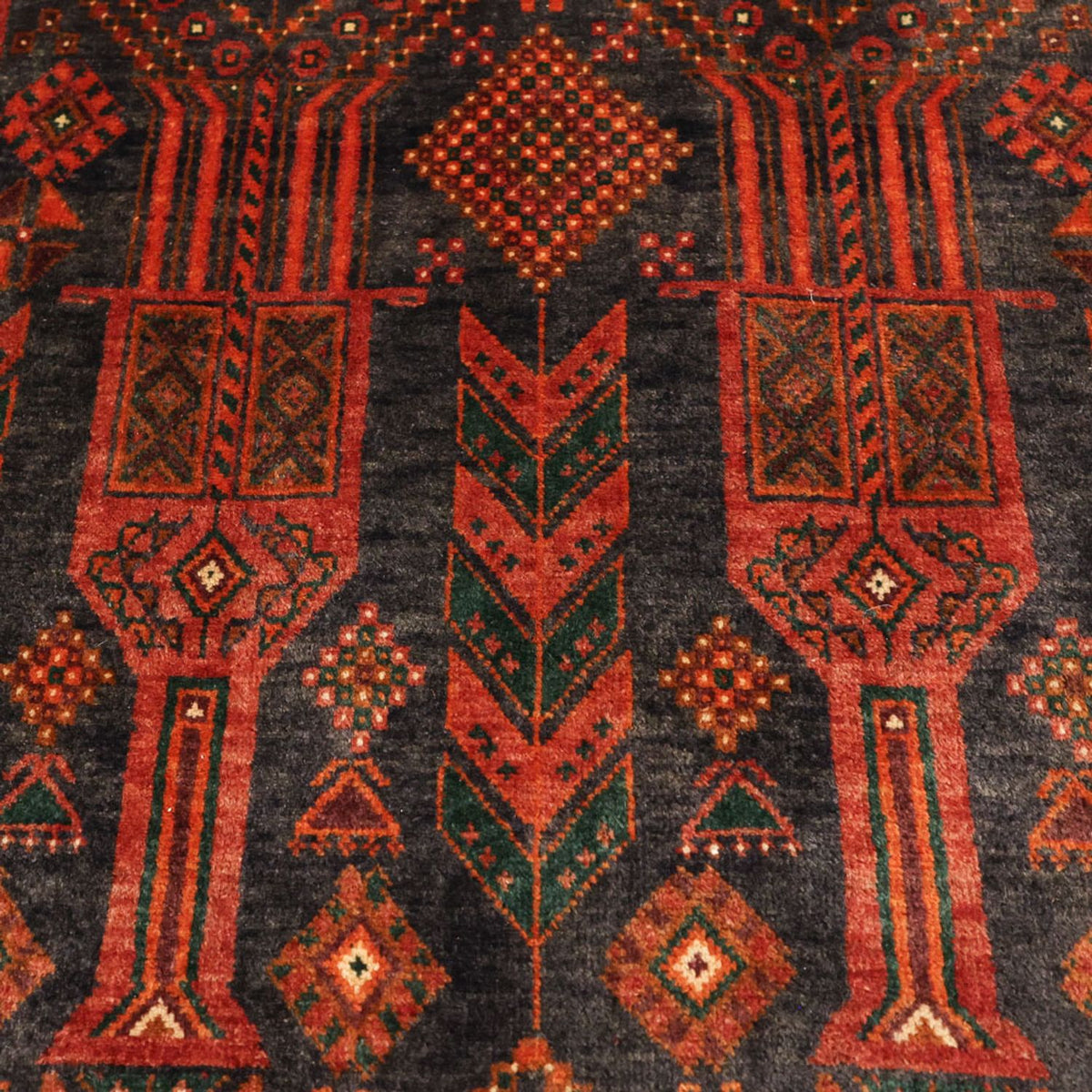 Biegacz Dywan beludżycki - 292 x 110 cm - ciemna czerwień