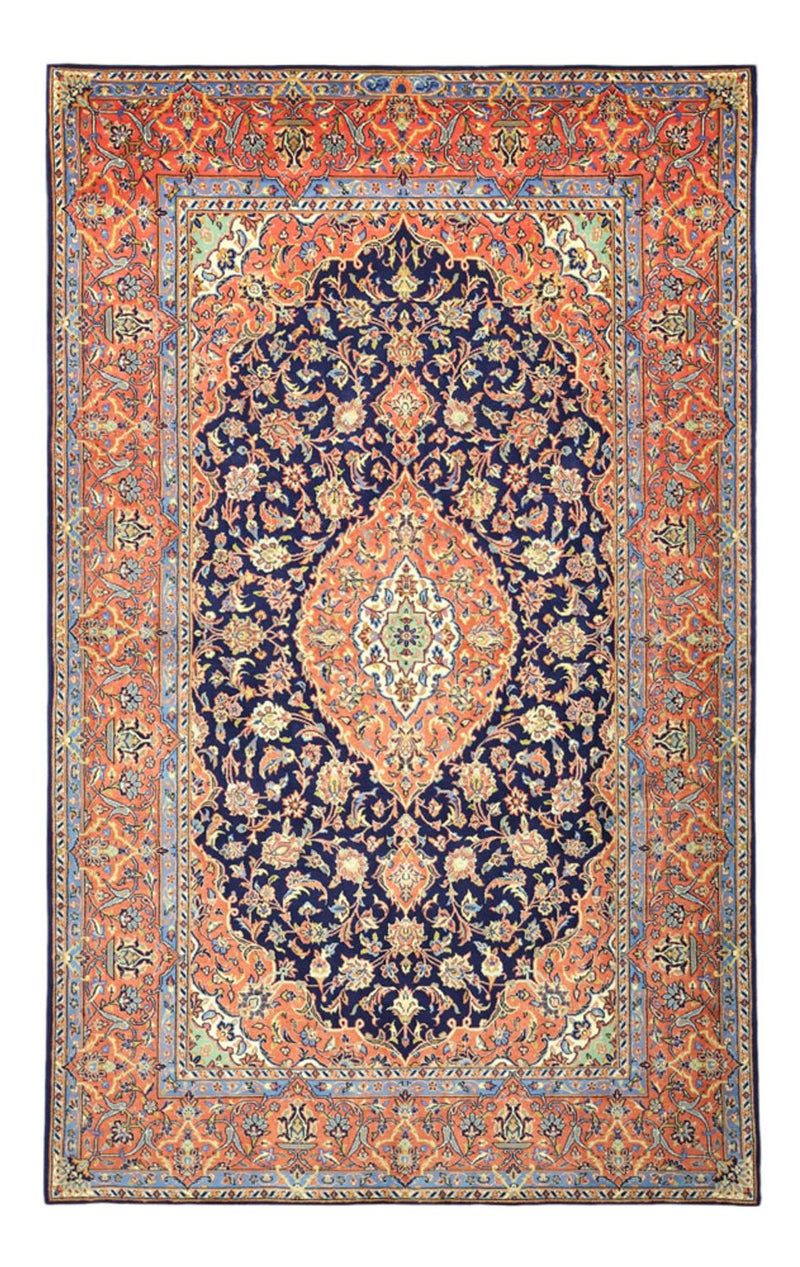 Dywan perski - Bijar - Royal - 220 x 136 cm - ciemnoniebieski