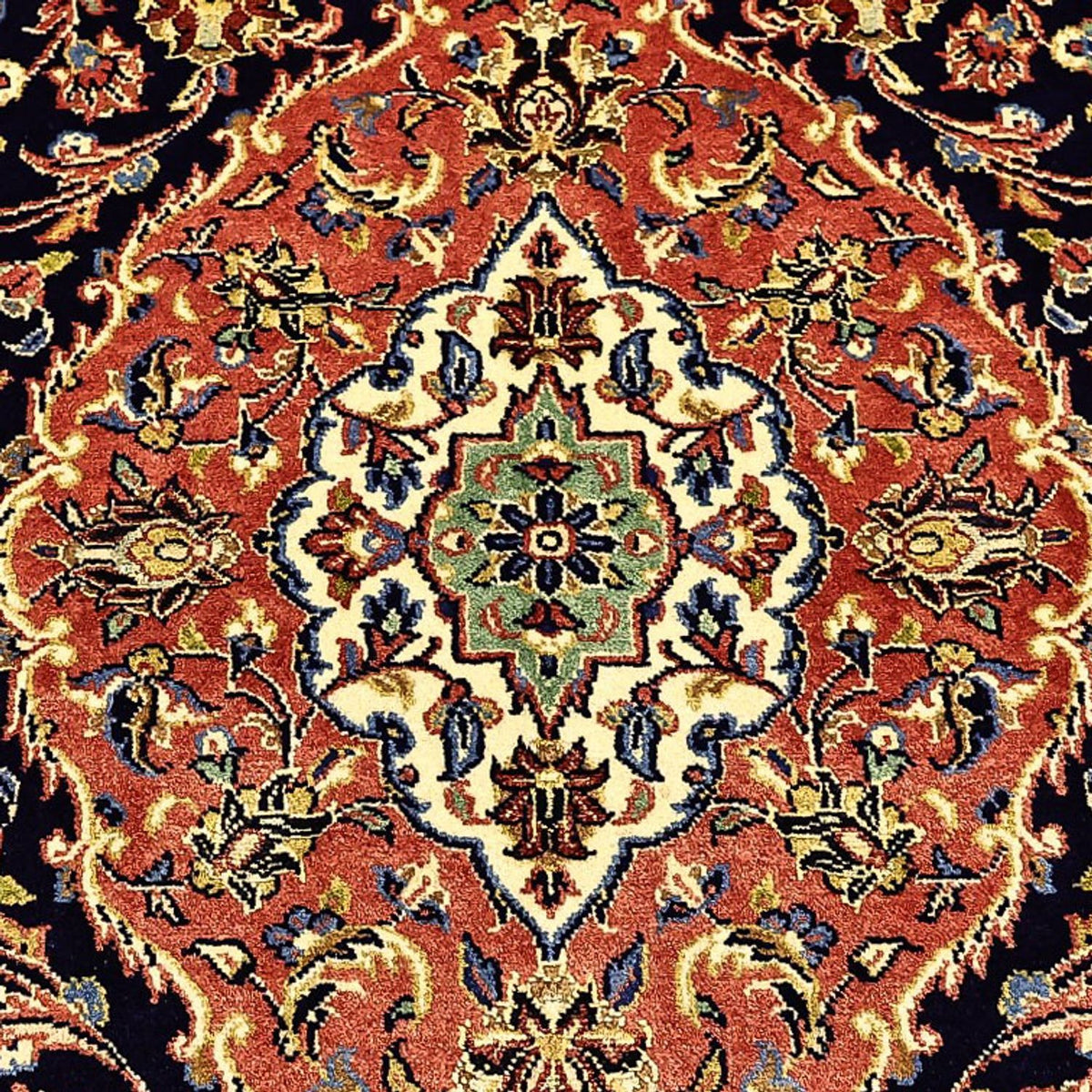 Dywan perski - Bijar - Royal - 220 x 136 cm - ciemnoniebieski
