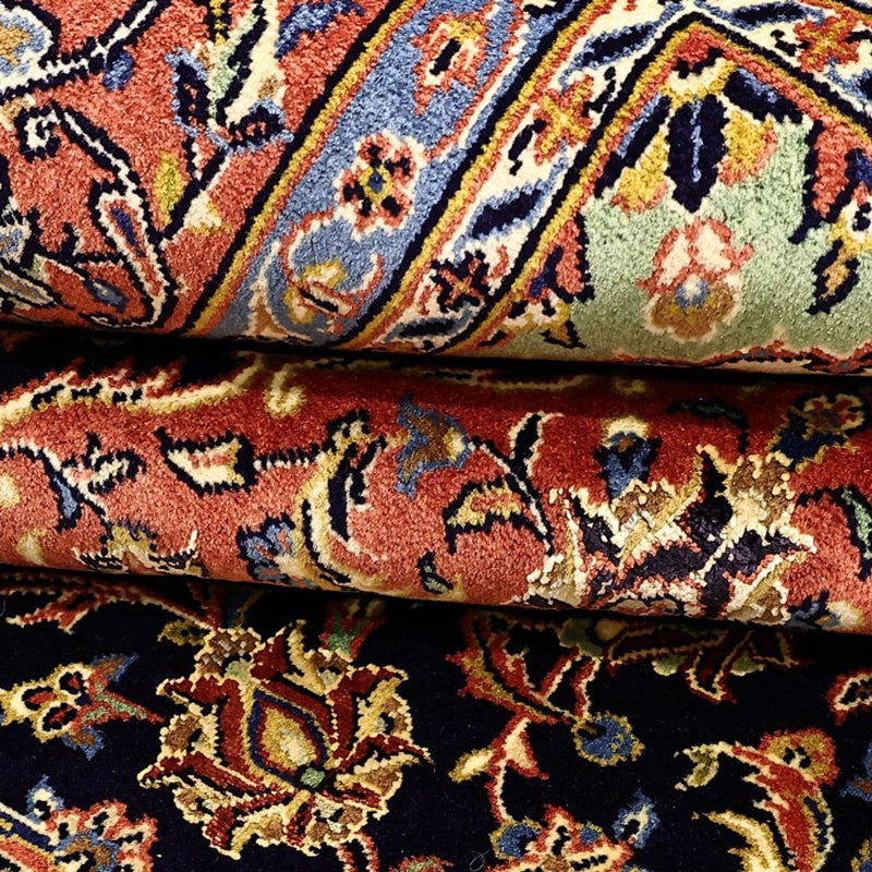 Dywan perski - Bijar - Royal - 220 x 136 cm - ciemnoniebieski